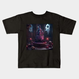 Horror Castle Gothic Cake Kids T-Shirt